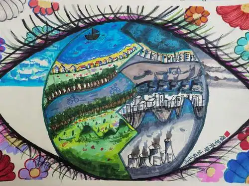 2020年城南学校低碳生活绘画作品获奖作品