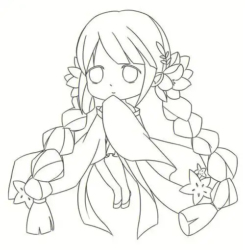 q版人物线稿分享