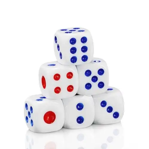 骰子色子酒吧ktv筛子色粒大号夜场骰子骰粒数字骰子14号色粒100粒13号