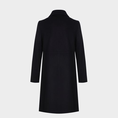 美尔雅女装中长过膝大衣长袖绵羊毛秋冬娃娃毛呢毛呢外套