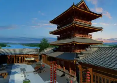 古建筑群,中式建筑