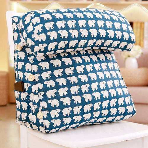 靠枕带头枕床头靠垫背三角抱枕 沙发办公室飘窗腰枕腰靠护腰枕头