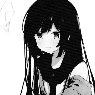 ins黑白动漫女头 超火的日系ins风漫画头像黑白女生高清好看图片_女生