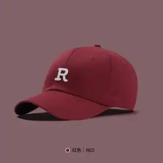 红棒球帽大脸加宽帽檐女鸭舌帽软顶男潮百搭水洗做旧帽 红色(普通款)
