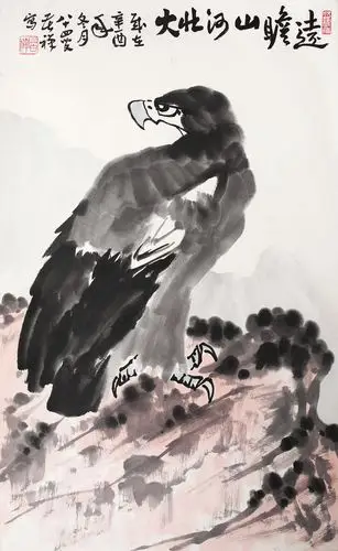 李苦禅-雄鹰作品成交价:流拍,李苦禅作品拍卖成交记录,四川灏瀚艺术