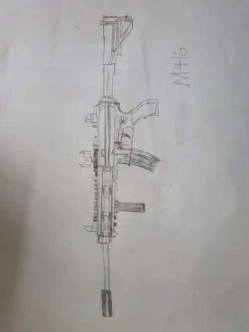 m416怎么画简笔画