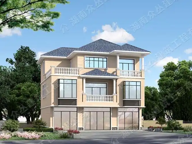 欧式三层别墅设计图效果图