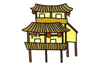 双层巴士简笔画图片