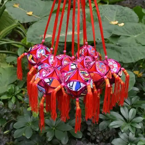 三月三壮族绣球 广西壮族民族绣球 8公分花布绣球 刘三姐绣球