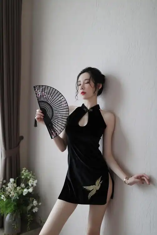 新款情趣内衣女式性感旗袍开叉诱惑睡衣ol套装代发