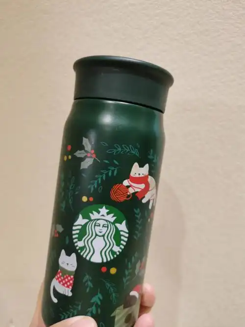 真的很好看呀韩国星巴克圣诞保温杯