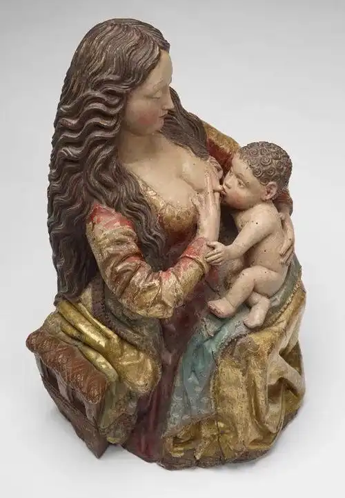 正在哺乳的圣母玛利亚,创作于1500年.
