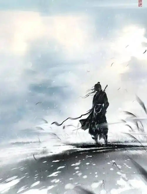 插画师笔下的武侠世界_中国_水墨_冉梦生