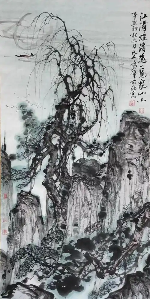 峰无坦途:大土三阳中国画作品欣赏|山水画|写意|画家|绘画_网易订阅