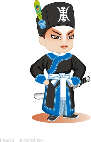 戏曲人物大全卡通图片