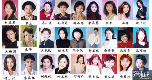 图中tvb的女演员一半已经退役,有的北上捞金有的彻底消失在荧屏中.