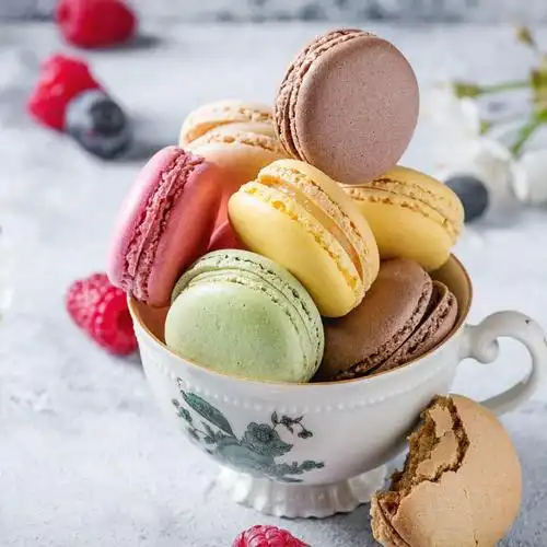 法式马卡龙甜点正宗礼盒盒装西式糕点蛋糕小面包传统西式糕点