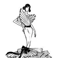 2019服装微信头像手绘简约服装设计头像点击鼠标右键下载