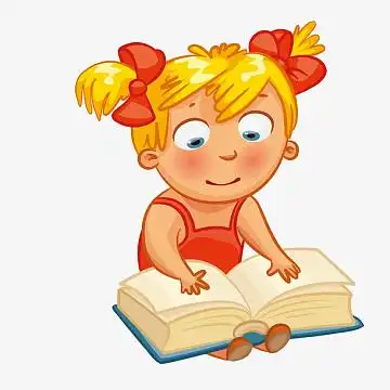 卡通看书的人物设计