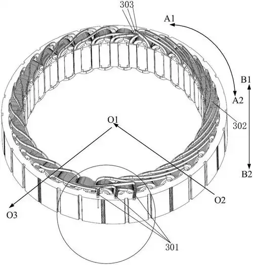 一种扁线立绕电机绕组,电机定子和扁线立绕电机-爱企查