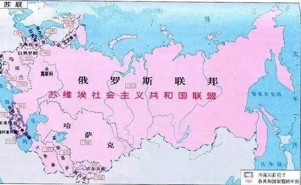苏联解体前的地图