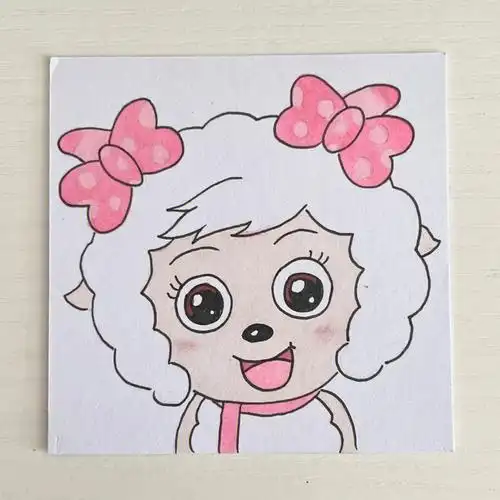 简笔画美羊羊附过程图