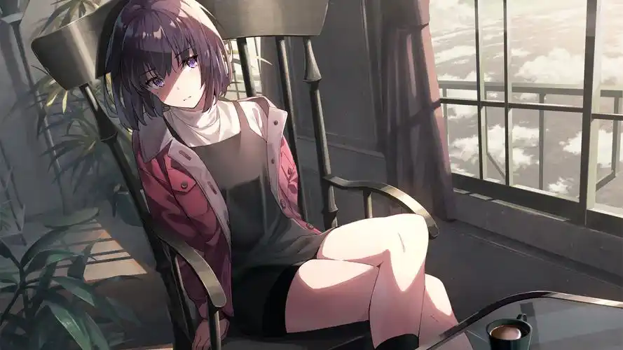 萌系治愈动漫美少女桌面壁纸