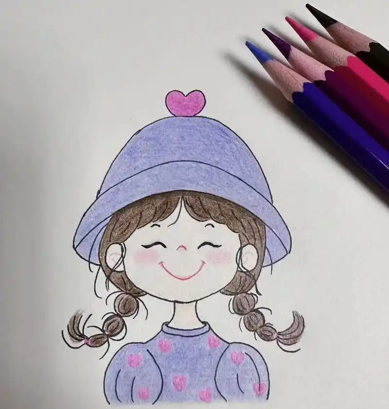 彩铅女孩.姑娘们,财神不渡怨妇哦!愿我们都能成为更好的自己, - 抖音