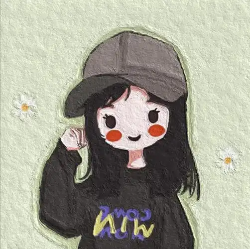 油画头像卡通头像闺蜜头像