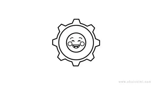 齿轮简笔画怎么画齿轮简笔画简单