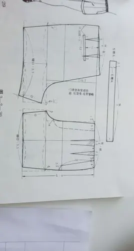 男西短裤结构图