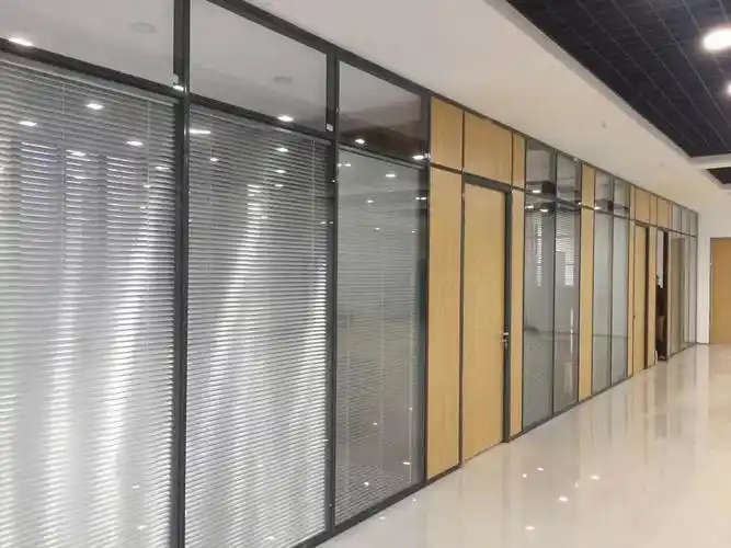 兰州双层玻璃内置百叶隔断