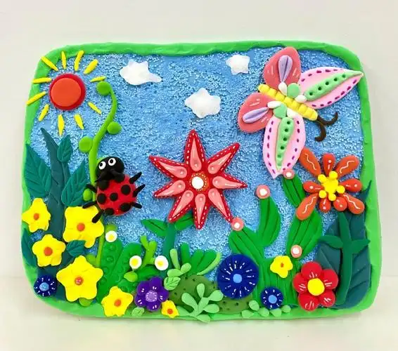 春天来了,一起来做春天主题手工吧#超轻粘土