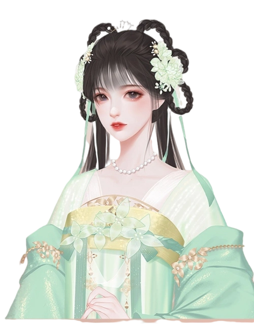 古风立绘女子免扣