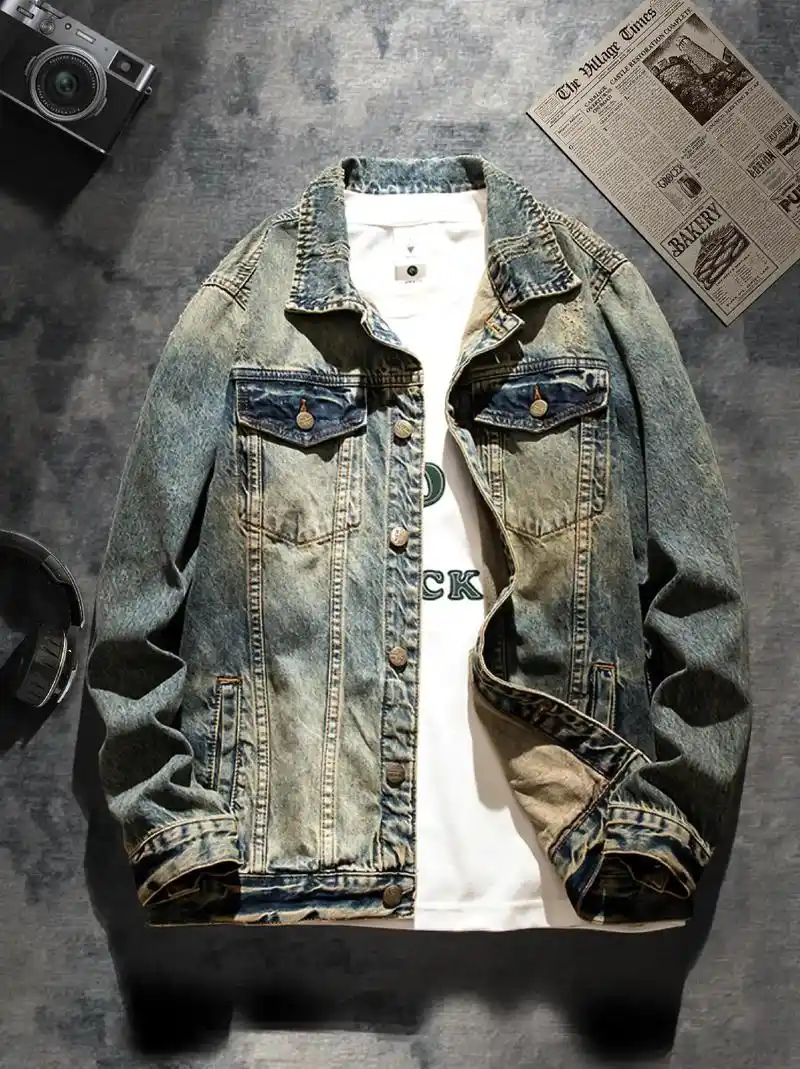 活力青春秋冬 帅气修身牛仔夹克!90.我的秋冬销量爆款外套来啦!