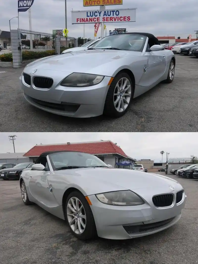 万元敞篷宝马z4.洛杉矶收车卖车 新到精品小跑车07年宝马z - 抖音