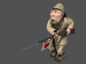 为何抗战时少数日本兵刺刀上绑个膏药旗?