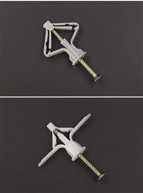 飞机胀管石膏板理线家膨胀管涨栓蝴蝶型空心砖膨胀螺丝自攻胀塞胶塞