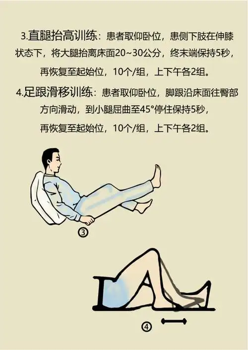 髋关节置换术后康复锻炼和注意事项漫画版