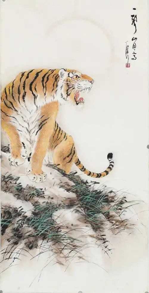 虎虎生威一翁真如国画虎作品集萃