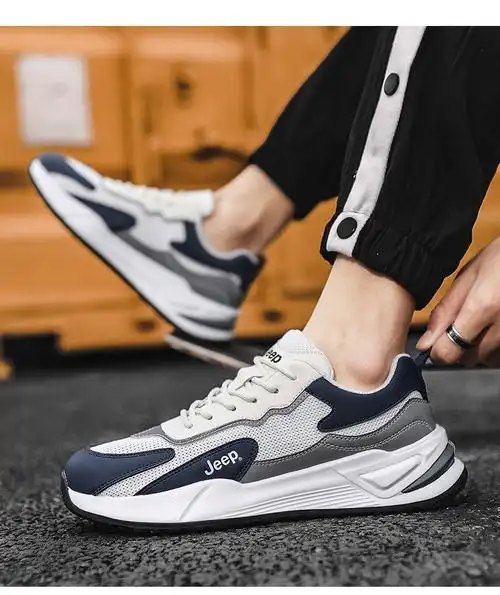 jeep官方授权吉普男鞋休闲鞋男舒适轻便运动鞋子男夏季透气板鞋男士