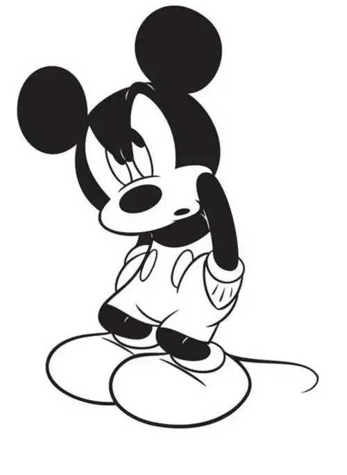 米奇简笔画卡通简笔画