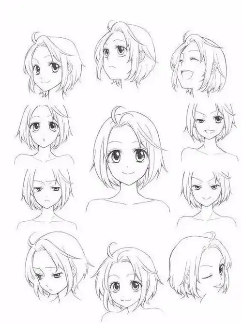 学习画画:二次元漫画人物脸型绘画技巧