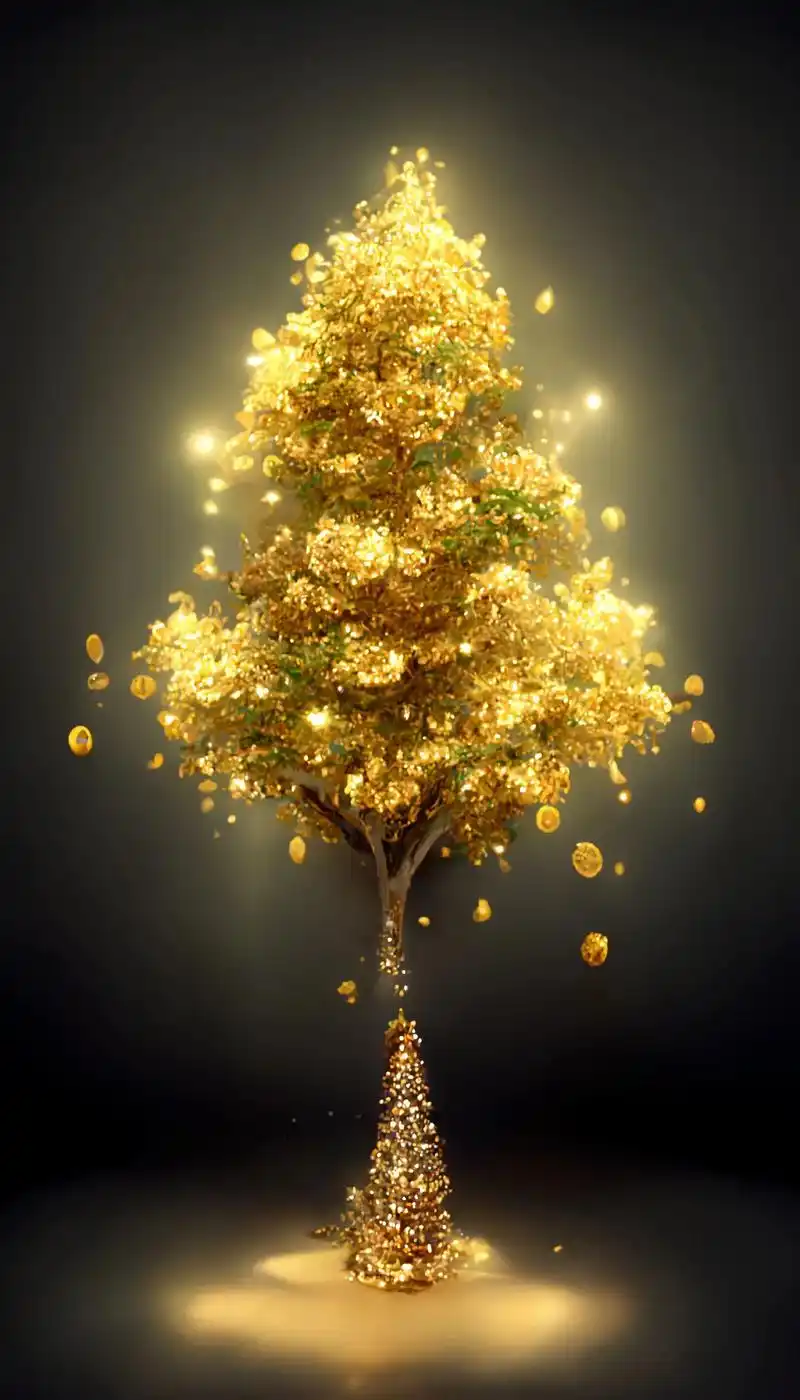 给自己的手机种上一棵金光闪闪的发财树吧,再留一句"顺风顺水" - 抖音