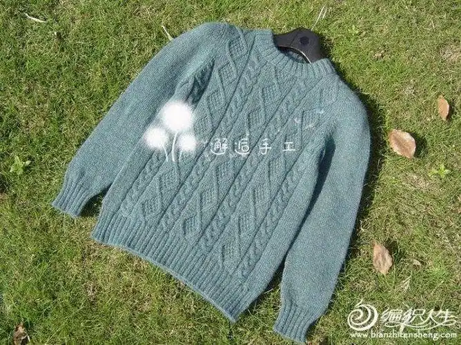 毛线编织小男孩圆领衫晨光 棒针编织儿童毛衣款式图解
