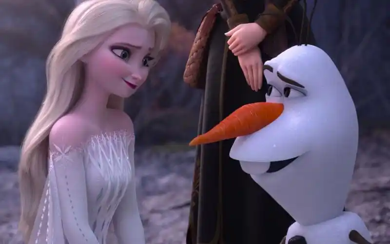 冰雪奇缘2最高画质---73艾莎复活雪宝片段73---4k至尊画质