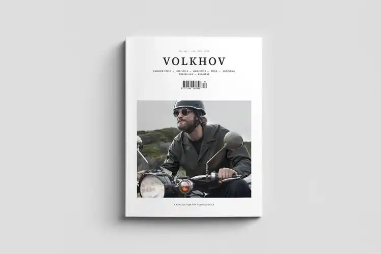 摄影杂志类样机模板下载volkhov magazine