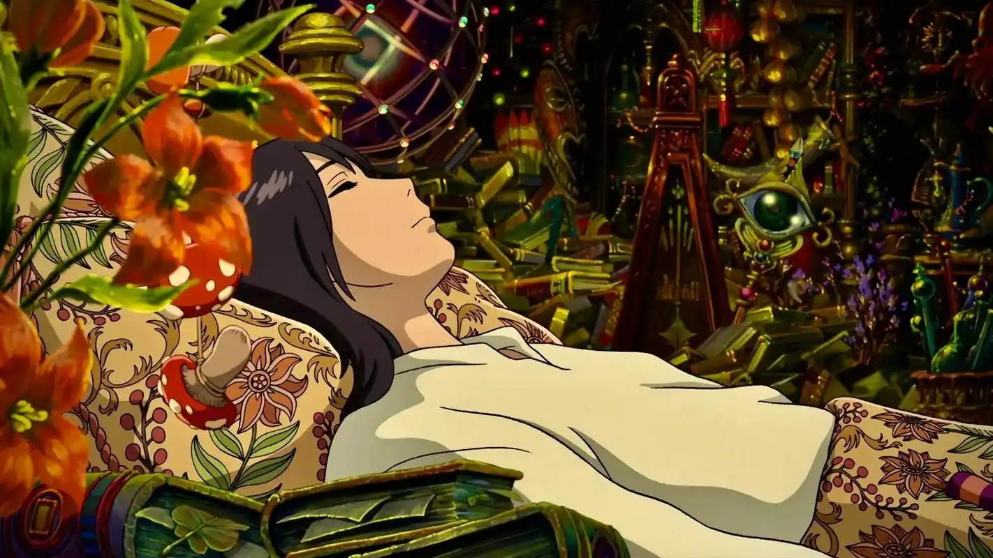 宫崎骏-哈尔的移动城堡壁纸 哈尔的移动城堡整部剧的饱和度非常高