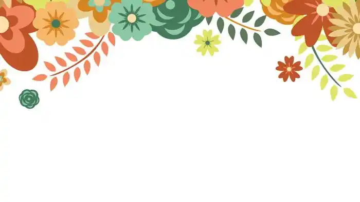 卡通花朵幻灯片背景图片 - ppt下载网