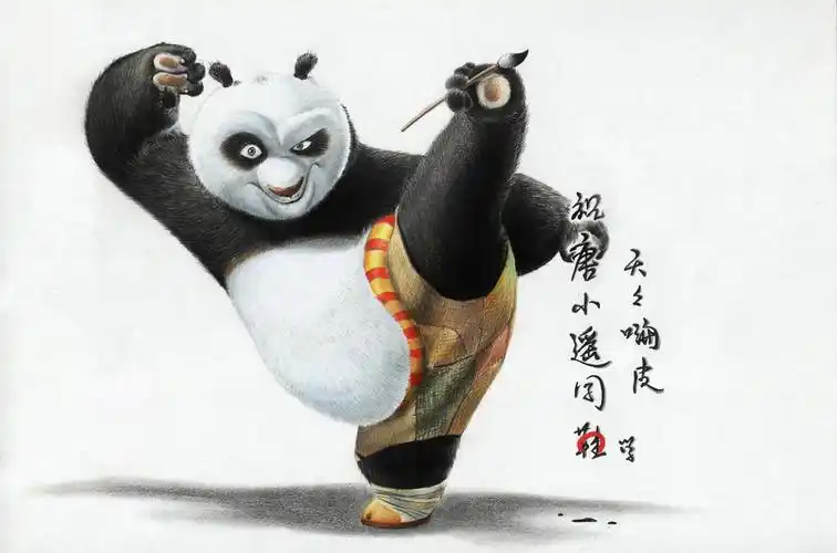 彩铅之功夫熊猫